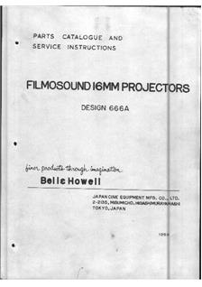 Bell and Howell 666 manual. Camera Instructions.